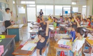 少人数学級編制の授業風景の写真 少人数学級編制の授業風景の写真