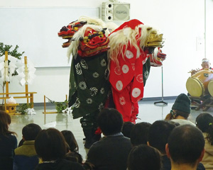 獅子舞の写真