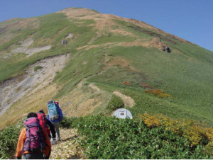 コース上にある仙ノ倉山（みなかみ町）の写真