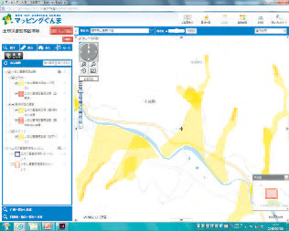 マッピングぐんま（土砂災害警戒区域）の画像