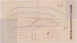 坂東太郎附近土捨場平面及横断面図の画像