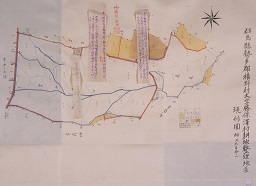 群馬県勢多郡横野村大字勝保沢村耕地整理地区現形図の画像