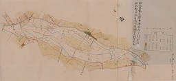 群馬県勢多郡木瀬村大字野中村耕地整理地区及之ニ隣接スル土地原形図の画像
