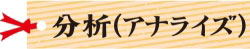 分析（アナライズ）の画像