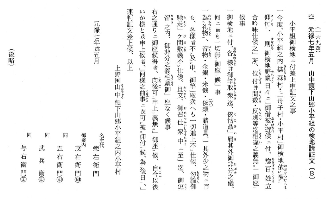 釈文の画像