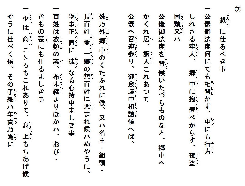 釈文の画像