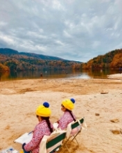 丸沼（片品村）「双子、スケッチの旅へ」の写真