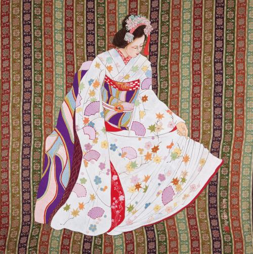 桐生横振刺繍（荒木千恵子）画像