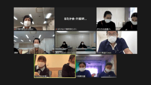 オンライン日本語研修の様子の写真