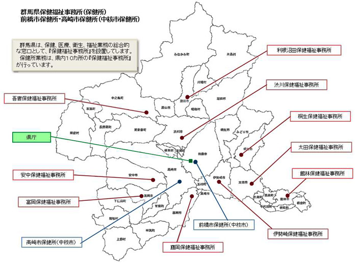 県内各保健所のイメージ画像