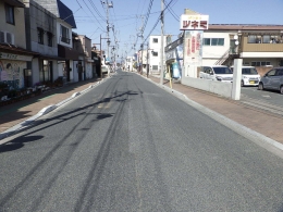 一般県道　平塚境停車場線の工事完成写真