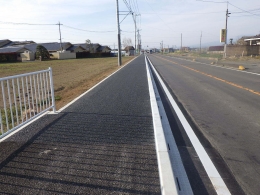 一般県道　駒形柴町線の工事完成写真
