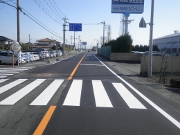 一般県道　綿貫篠塚線の工事完成写真