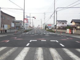 一般県道　綿貫篠塚線の工事完成写真