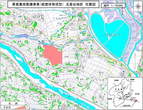 五箇谷地区位置画像 五箇谷地区位置画像