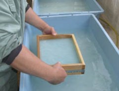 紙すき写真 紙すき写真