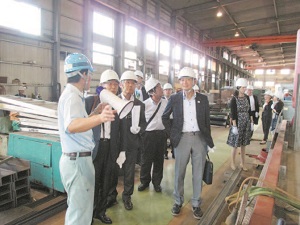 赤江機械工業株式会社での調査写真