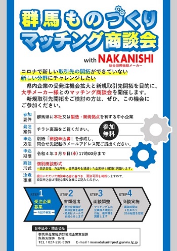 マッチング商談会チラシ画像