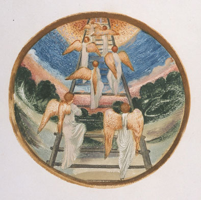 エドワード・バーン=ジョーンズ「ヤコブの梯子」『フラワー・ブック』1905年刊よりの画像