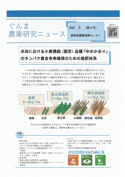 ぐんま農業研究ニュース第4号の表紙画像