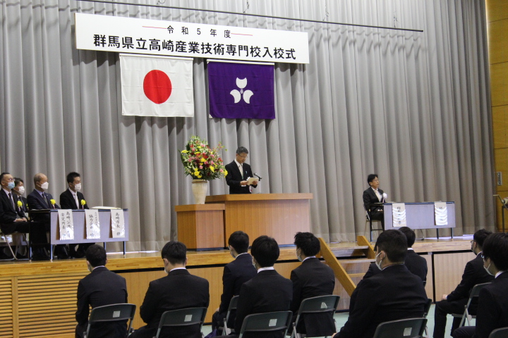 ​校長告辞の画像