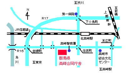 西部環境森林事務所の案内図画像