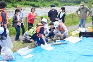 河川敷散乱ごみ状況確認（上流）の写真4