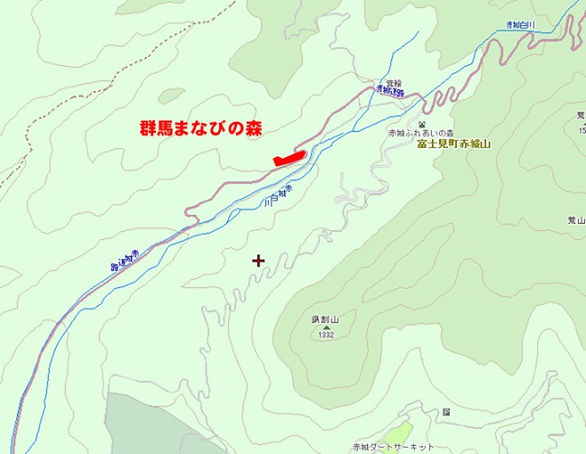 群馬まなびの森位置地図画像