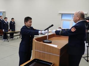 初任科入校式2