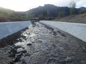 深沢川護岸工事の写真