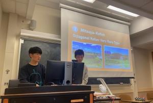 プレゼン発表の写真