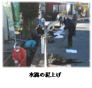 水路の泥上げの画像