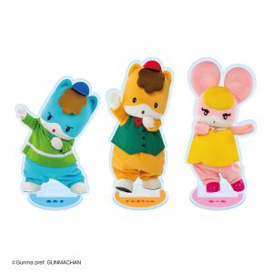 アクリルスタンド　ぐんまちゃん　あおま　みーみ