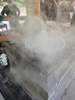 大釜の様子写真