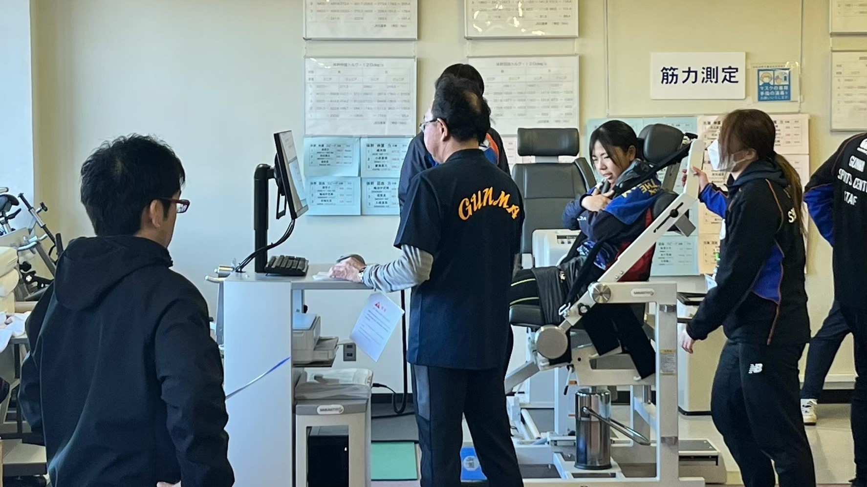 スポーツ協会測定の写真