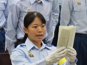 学生答辞の写真