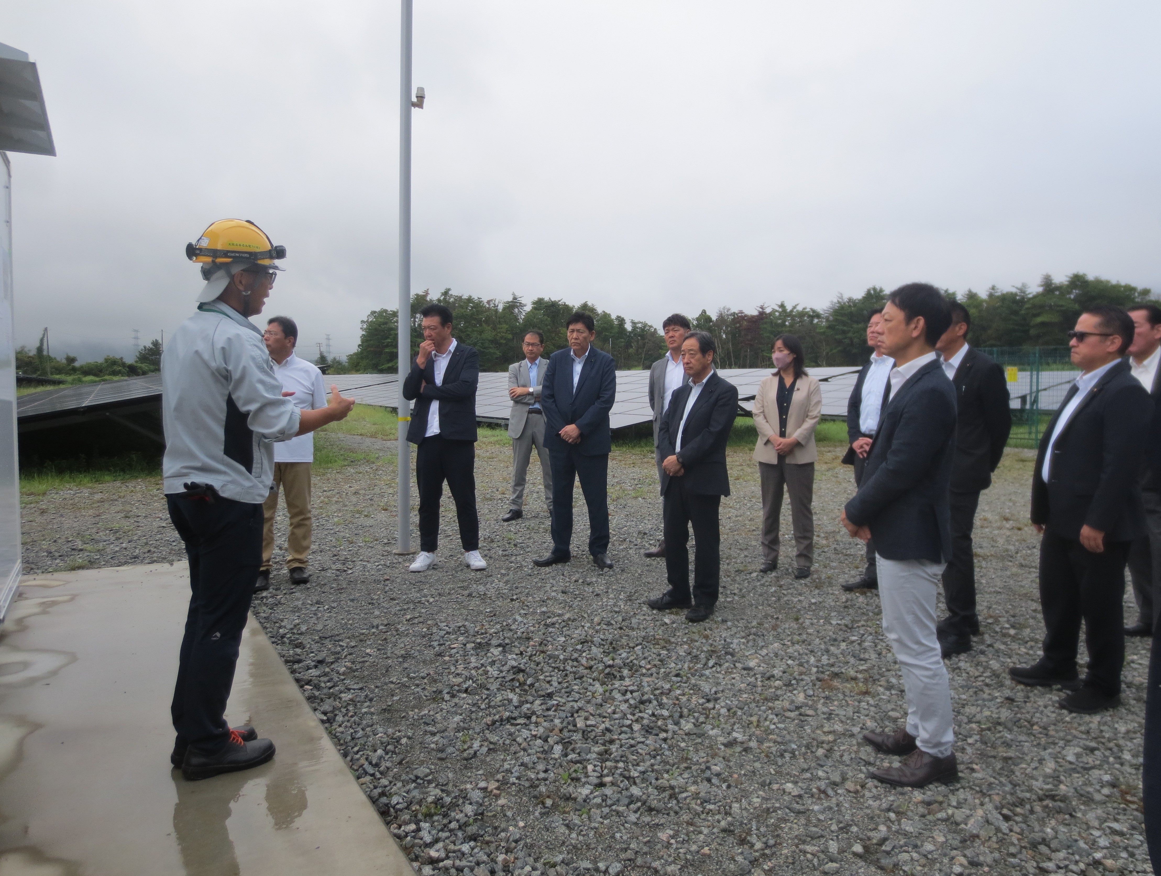 大熊町ゼロカーボン推進の説明を受ける画像