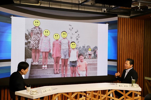 直滑降ストリーム収録風景(橋爪県議)