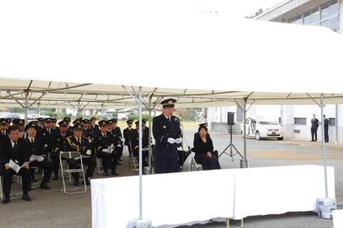 写真:式辞を読む山本知事