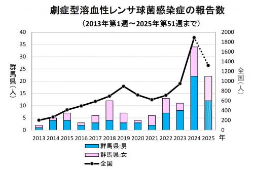 劇症型溶血性レンサ球菌感染グラフ 経年画像