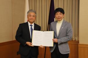 順天堂大学との協定締結式の画像