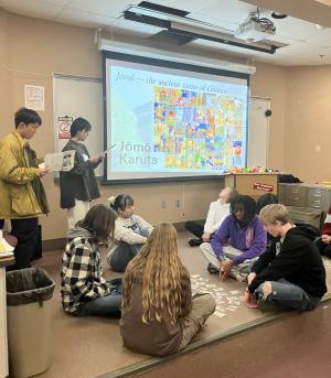 ノースセントラル高校での交流の様子写真1