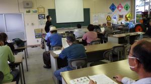 刈払い機安全講習の様子の写真