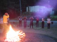 キャンプファイアーの写真