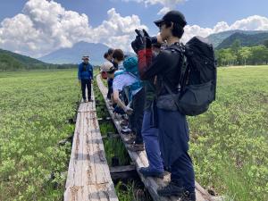 環境森林コース尾瀬校外学習の様子の写真