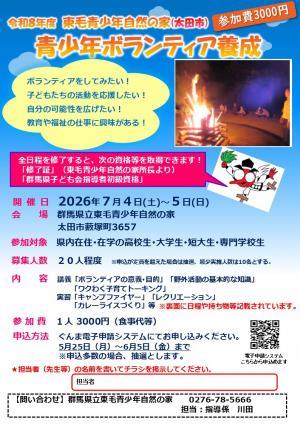 ボランティア養成チラシ画像