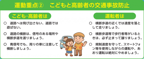 重点２こどもと高齢者の交通事故防止の画像