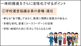 学校運営協議会員の委託・選任の画像