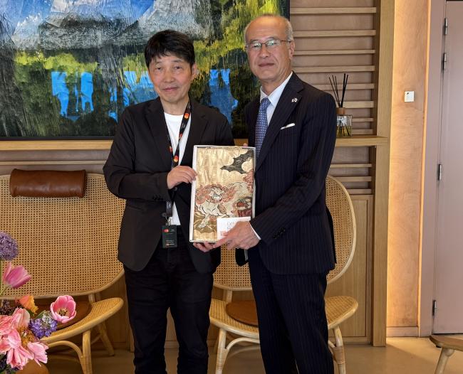 5月13日(水曜日)在マルセイユ日本国総領事館 北川総領事の写真