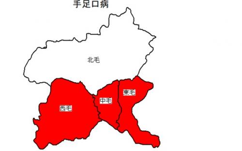 手足口病　発生状況の図